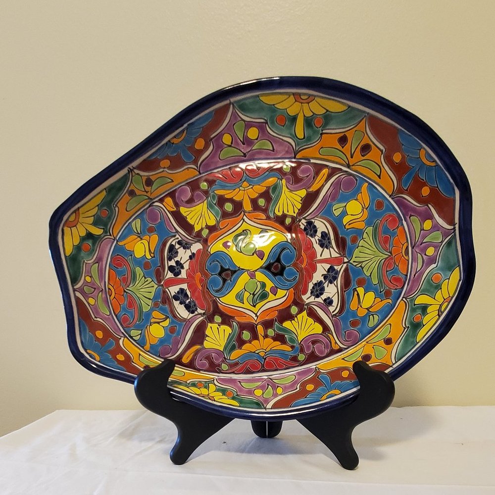 Folk Art From Mexico  Hand Painted Platter